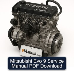 Mitsubishi 4 A Series Evo 9 Service Repair Workshop Manual PDF