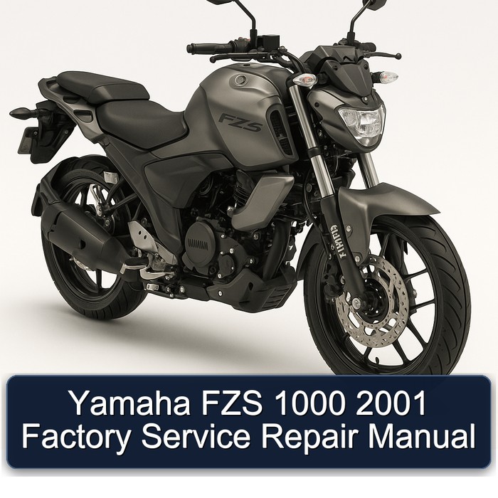 2001 Yamaha FZS Models 1000 Service Repair Workshop Manual PDF