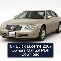 2007 Buick Lucerne ‘07 Owners Owner's Manual PDF