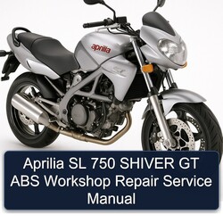 Aprilia Shiver SL 750 GT ABS Service Repair Workshop Manual PDF