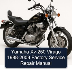 1988-2009 Yamaha Virago XV-250 Service Repair Workshop Manual PDF
