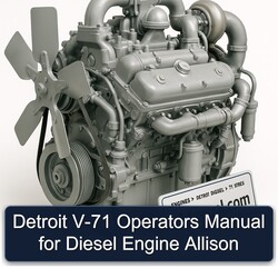 Detroit Diesel 71 Series V-71 Operators Engine Allison Operator's Manual PDF