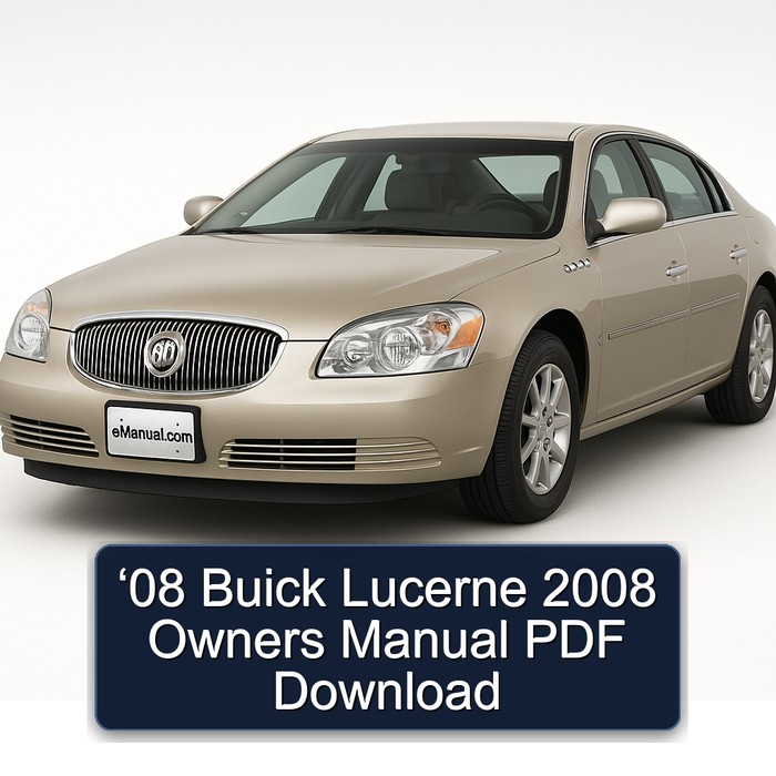 2008 Buick Lucerne ‘08 Owners Owner's Manual PDF