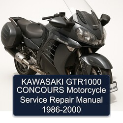 1986-2000 Kawasaki Concours Models GTR1000 Motorcycle Service Repair Workshop Manual PDF