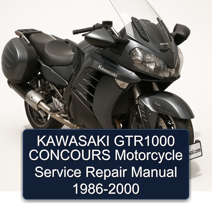 1986-2000 Kawasaki Concours Models GTR1000 Motorcycle Service Repair Workshop Manual PDF
