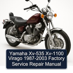 1987-2003 Yamaha Virago XV-535 XV-1100 Service Repair Workshop Manual PDF