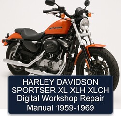1959-1969 Harley Davidson Sportser XL XLH Xlch Digital Service Repair Workshop Manual PDF