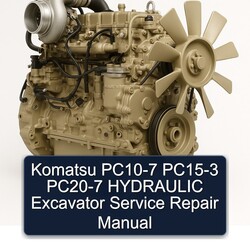 Komatsu PC10-7 PC15-3 PC20-7 Hydraulic Excavator Service Repair Workshop Manual PDF