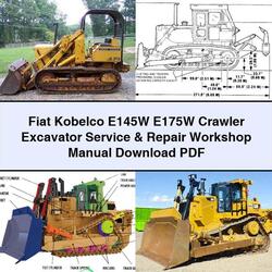 Fiat Kobelco E145W E175W Crawler Excavator Service Repair Workshop Manual PDF