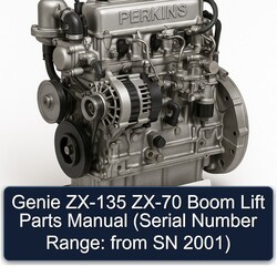 2001 Perkins 200 Series Genie ZX-135 ZX-70 Boom Lift Parts (serial Number Range: From SN ) Catalog PDF