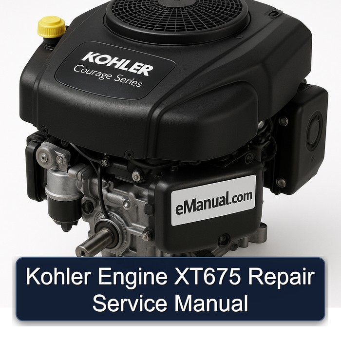 Kohler Courage Series Engine XT675 Service Repair Workshop Manual PDF