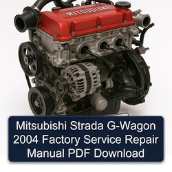 2004 Mitsubishi 4 G Series Strada G-WAGON Service Repair Workshop Manual PDF