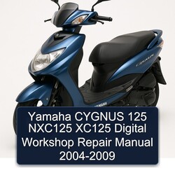 2004-2009 Yamaha Cygnus NXC125 125 XC125 Digital Service Repair Workshop Manual PDF