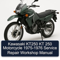 1975-1976 Kawasaki KT Models KT250 250 Motorcycle Service Repair Workshop Manual PDF
