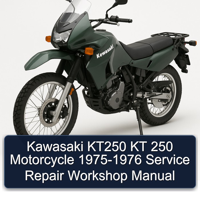 1975-1976 Kawasaki KT Models KT250 250 Motorcycle Service Repair Workshop Manual PDF