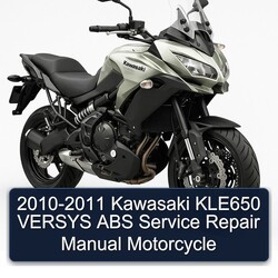 2010-2011 Kawasaki Versys KLE650 ABS Motorcycle Service Repair Workshop Manual PDF