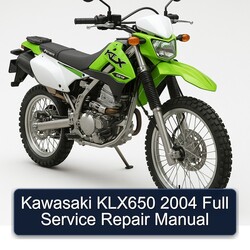 2004 Kawasaki KLX Series KLX650 Service Repair Workshop Manual PDF