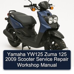2009 Yamaha Zuma YW125 125 Scooter Service Repair Workshop Manual PDF
