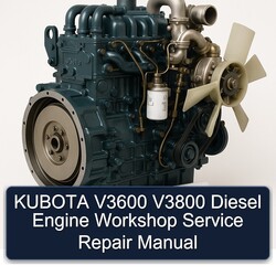 Kubota V3600 V3800 Diesel Engine Service Repair Workshop Manual PDF