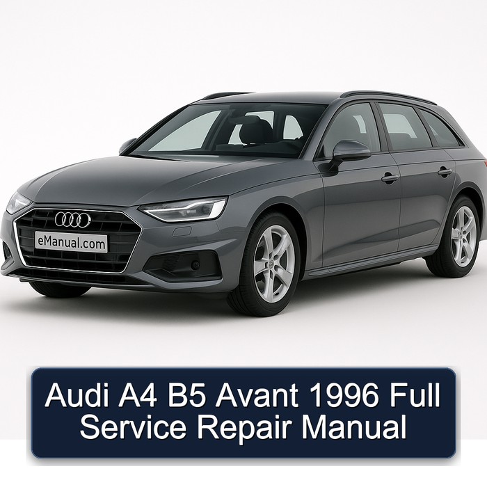 1996 Audi Avant A4 B5 Service Repair Workshop Manual PDF