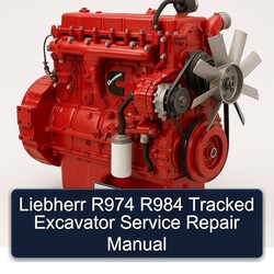 Liebherr R974 R984 Tracked Excavator Service Repair Workshop Manual PDF