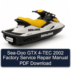 2002 SEA-DOO GTX 4-TEC Service Repair Workshop Manual PDF