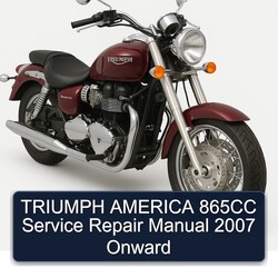 2007 Triumph America 865CC Onward Service Repair Workshop Manual PDF