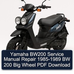 1985-1989 Yamaha BW Models BW200 - 200 Big Wheel Service Repair Workshop Manual PDF