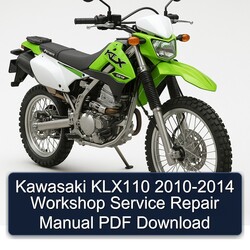 2010-2014 Kawasaki KLX Series KLX110 Service Repair Workshop Manual PDF