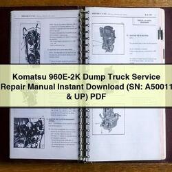Komatsu 960E-2K Dump Truck (sn: A50011 Up) Service Repair Workshop Manual PDF