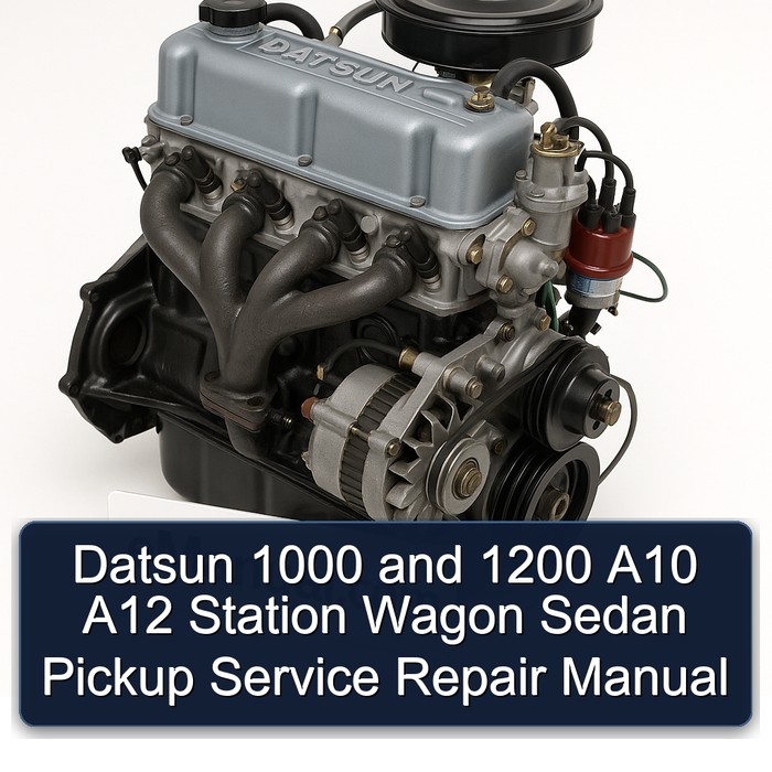 Datsun A10 A12 1000 1200 Station Wagon Sedan Pickup Service Repair Workshop Manual PDF