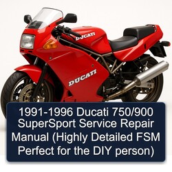 1991-1996 Ducati 750 /900 Supersport (highly FSM Perfect DIY Person) Service Repair Workshop Manual PDF