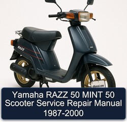 1987-2000 Yamaha Razz 50 Mint Scooter Service Repair Workshop Manual PDF