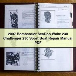2007 Bombardier Seadoo Wake 230 Challenger Sport Boat Service Repair Workshop Manual PDF
