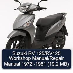 1972-1981 Suzuki UY Step Models RV 125/rv125 (19.2 Mb) Service Repair Workshop Manual PDF