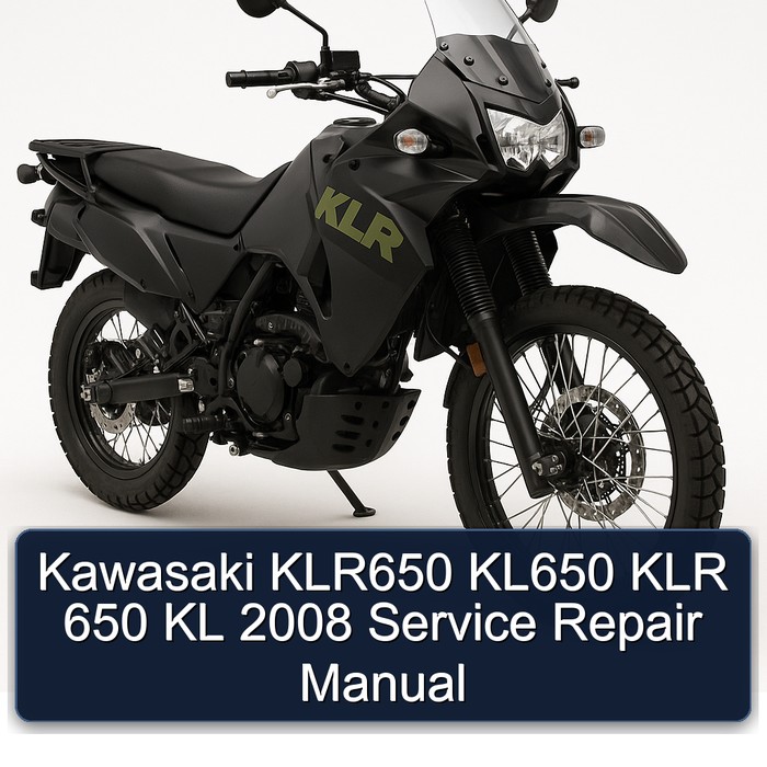 2008 Kawasaki KLR Series KLR650 KL650 650 KL Service Repair Workshop Manual PDF