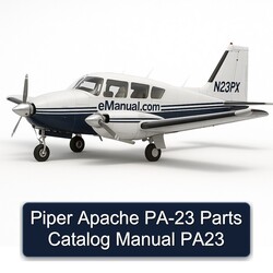 Piper Apache PA-23 PA23 Parts Catalog PDF