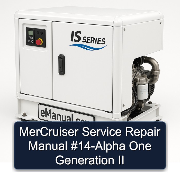 Mercruiser 14-alpha One Generation II Service Repair Workshop Manual PDF