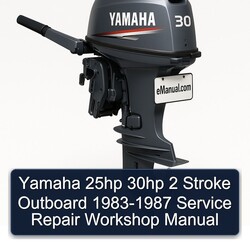 1983-1987 Yamaha 25HP 30HP 2 Stroke Outboard Service Repair Workshop Manual PDF