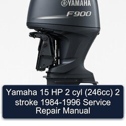 1984-1996 Yamaha 15 HP 2 Cyl (246CC) Stroke Service Repair Workshop Manual PDF