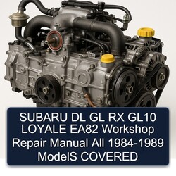 1984-1989 Subaru EA Series DL GL RX GL10 Loyale EA82 All - Models Covered Service Repair Workshop Manual PDF