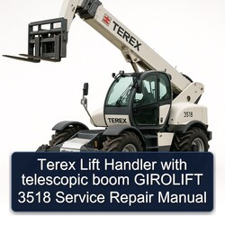 Terex Lift Handler Telescopic Boom Girolift 3518 Service Repair Workshop Manual PDF