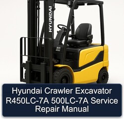 Hyundai Crawler Excavator R450lc-7a 500LC-7A Service Repair Workshop Manual PDF