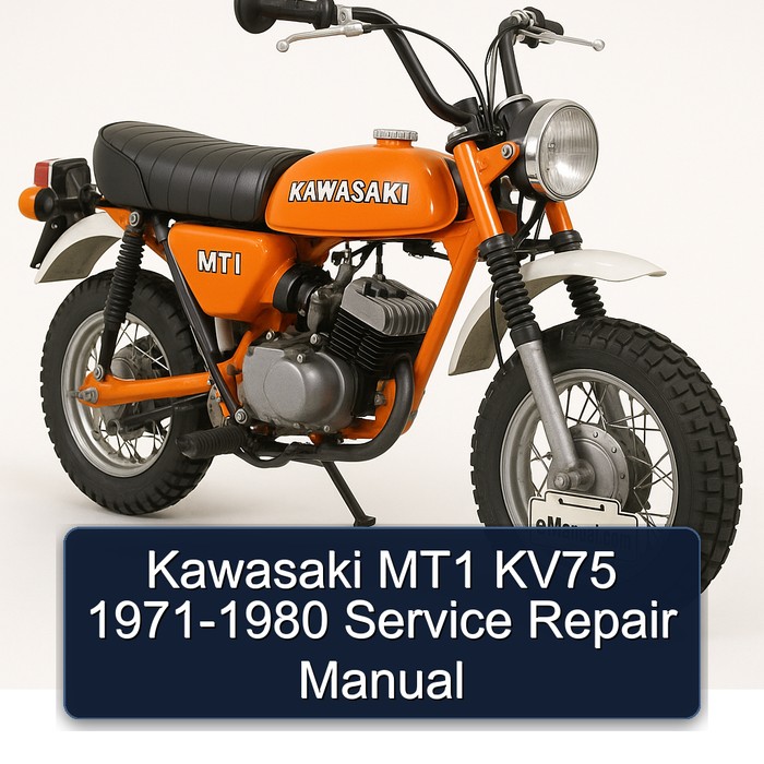 1971-1980 Kawasaki MT1 KV75 Service Repair Workshop Manual PDF