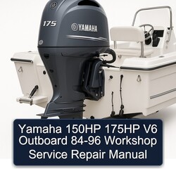 1984-1996 Yamaha 150HP 175HP V6 Outboard Service Repair Workshop Manual PDF
