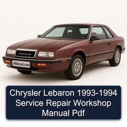 1993-1994 Chrysler Lebaron Service Repair Workshop Manual PDF