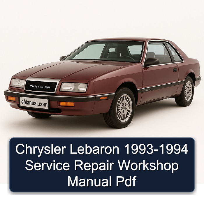 1993-1994 Chrysler Lebaron Service Repair Workshop Manual PDF