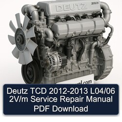 2012-2013 Deutz 2012 TCD - L04/06 2v/m Service Repair Workshop Manual PDF