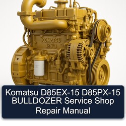 Komatsu D85EX-15 D85PX-15 Bulldozer Shop Service Repair Workshop Manual PDF