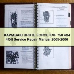 2005-2006 Kawasaki Brute Force KVF 750 4x4 4x4i Service Repair Workshop Manual PDF